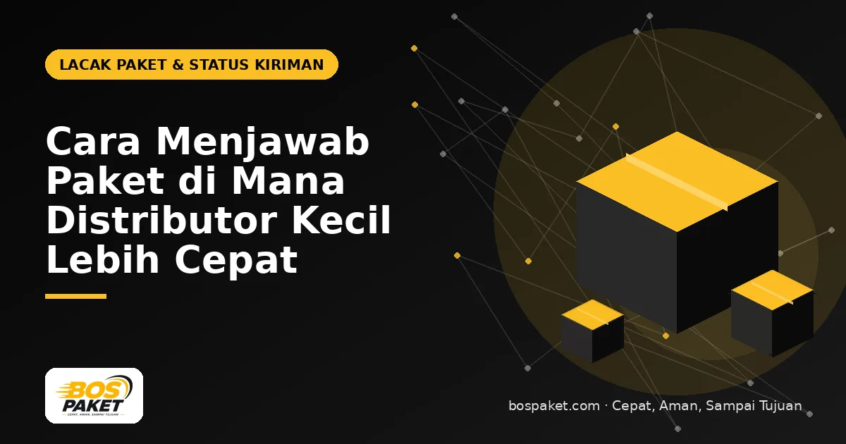 Cara Menjawab Paket di Mana Distributor Kecil Lebih Cepat