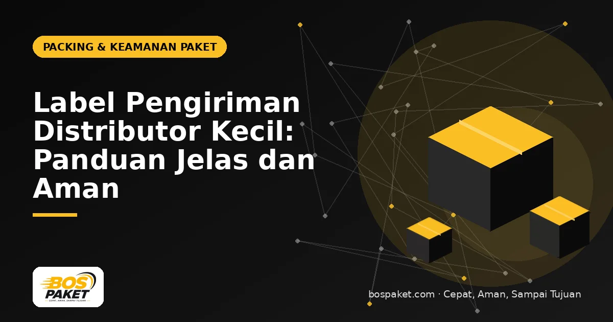 Label Pengiriman Distributor Kecil: Panduan Jelas dan Aman