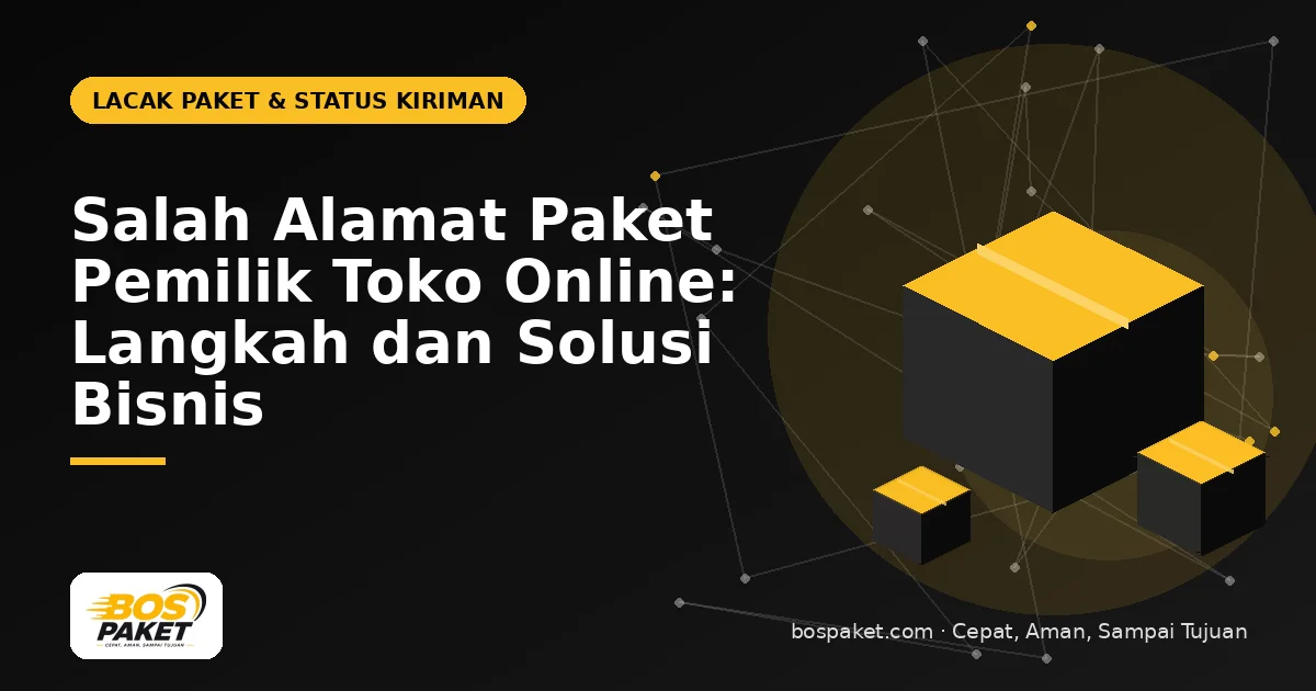 Salah Alamat Paket Pemilik Toko Online: Langkah dan Solusi Bisnis